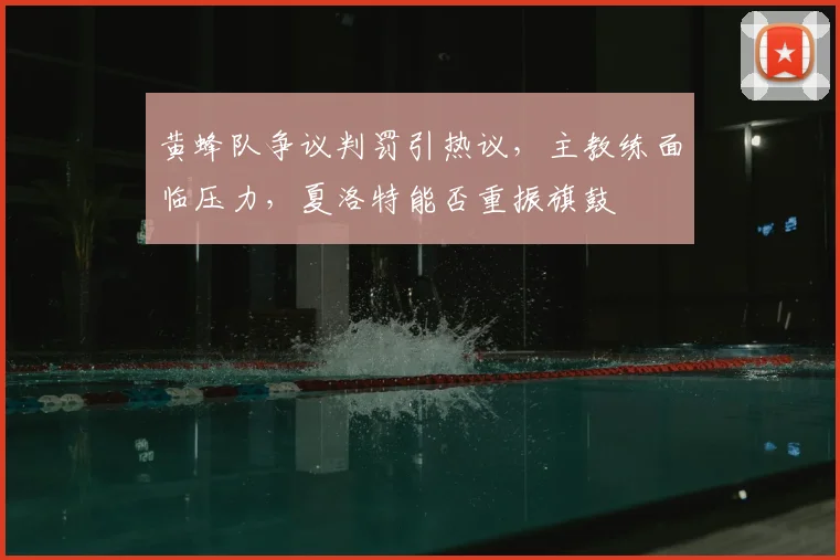黄蜂队争议判罚引热议，主教练面临压力，夏洛特能否重振旗鼓